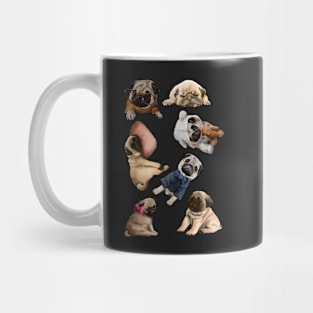 Extended Stickers Pug Mug